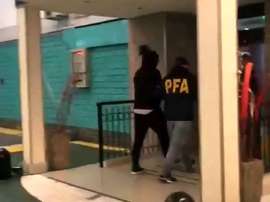 Detenido el ex de Independiente Leonel Núñez. Captura/ole
