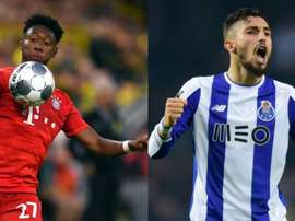 Alaba y Alex Telles podrían provocar una guerra de laterales. AFP