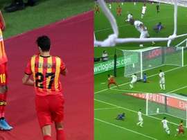 Elhouni hizo el cuarto triplete en la historia del Mundial de Clubes. EFE/Captura/FOXSports