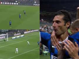 Ni Candreva se creía el golazo que marcó. Capturas/Movistar