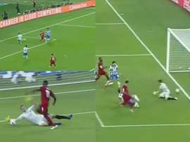 El 'Trapito' lo limpió todo menos la última ocasión. Capturas/DAZN