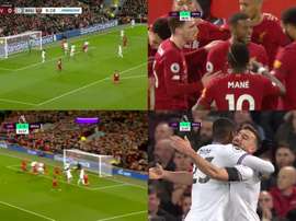 Dos goles antes del primer cuarto de hora de partido. Captura/DAZN/NBC