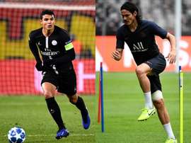 ¿Se aproximan las salidas de Thiago Silva y Cavani del PSG? AFP