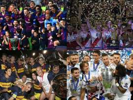 El 'top 10' de equipos con más títulos internacionales. EFE/AFP