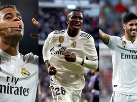 Delantera inédita de los blancos. BeSoccer