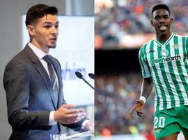 El bético se alegró por el fichaje de Brahim. EFE
