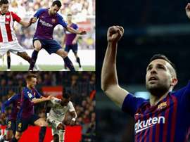 Los tres incombustibles de Valverde. EFE/AFP
