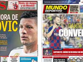 Estas son las portadas de la prensa de hoy. Montaje/AS/MundoDeportivo