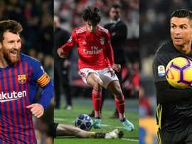 Los números de Joao Félix le equiparan a Messi y Cristiano. AFP/EFE