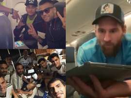 El Parchís está de moda entre los futbolistas. Instagram @Danialves/Ghiguain20_90/Messi.com