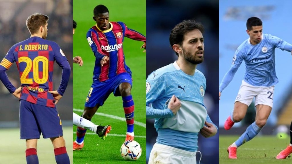 El Barça y el City podrían acordar un cambio de cromos con cuatro jugadores implicados. EFE/AFP