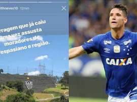Thiago Neves no estuvo muy acertado con su broma. AFP/Instagram