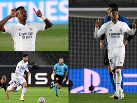 La terna de Zidane para suplir a Hazard. EFE/AFP
