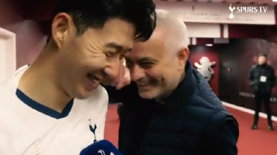 Mourinho Interrupts Son Interview To Tease Son