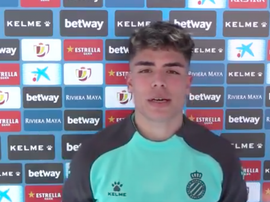Nico Melamed habló tras la derrota. Captura/RCDEspanyol