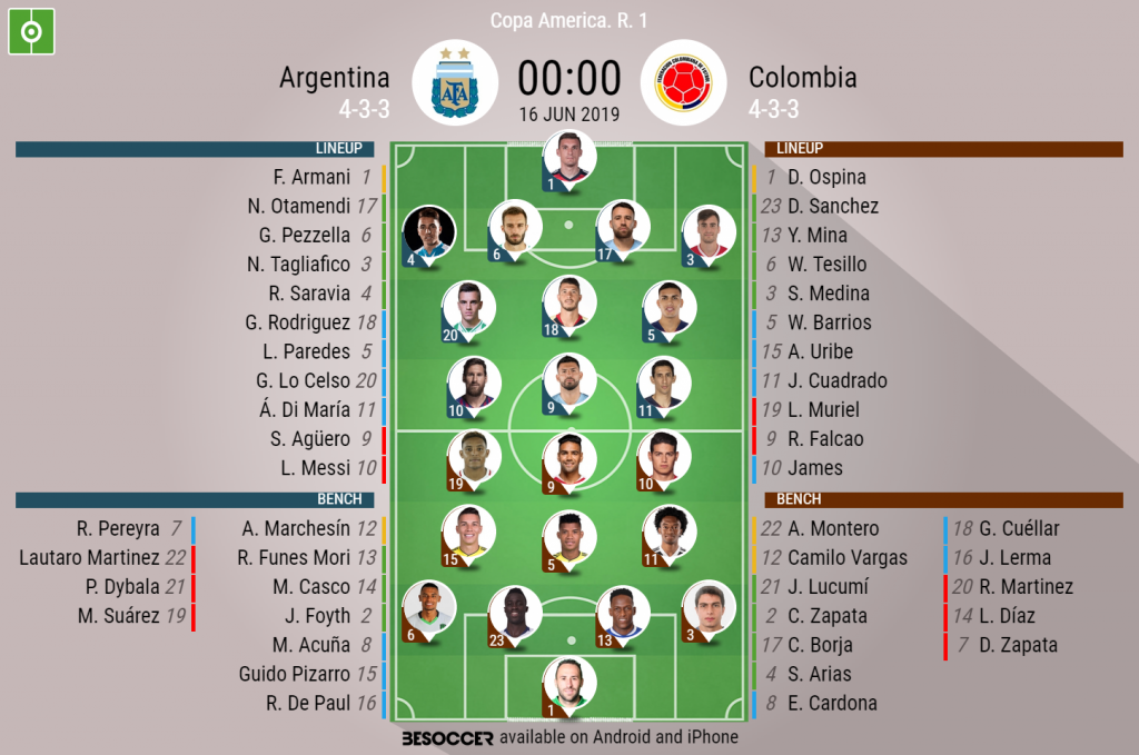Argentina V Colombia As It Happened