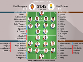 Onces del Zaragoza-Oviedo. BeSoccer