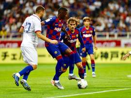 Griezmann veut progresser. Twitter/FCBarcelona