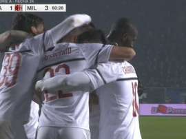 Tremendo el rendimiento de Piatek por ahora. Captura/FOXSports