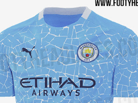 La posible próxima camiseta del City. FootyHeadlines