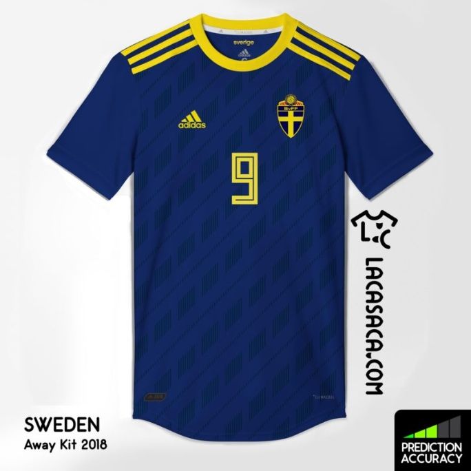 camiseta suecia mundial 2018