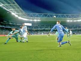 A Piqué le agarraron. Captura/Movistar+LaLiga
