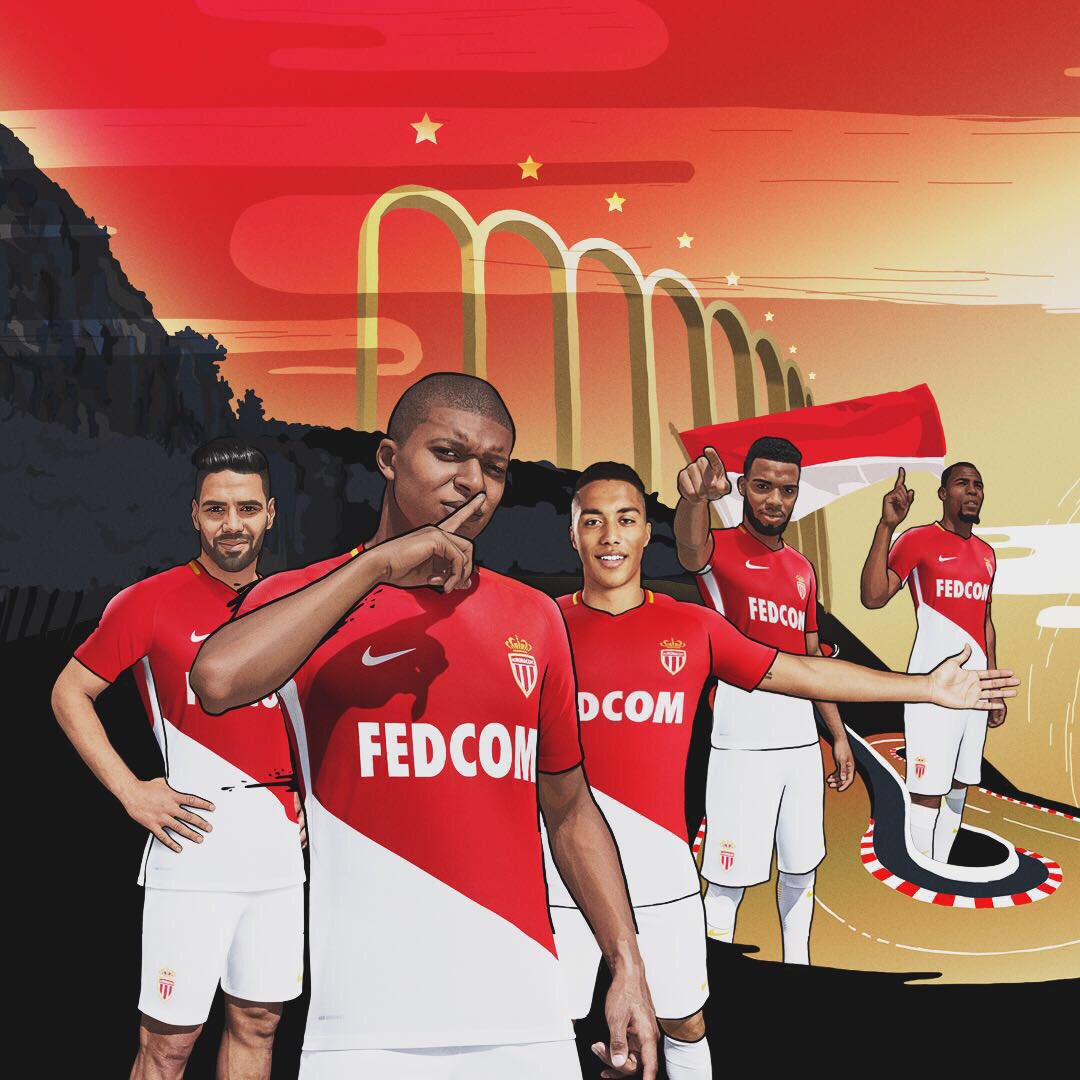 maillot monaco mbappe