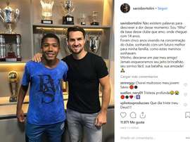 El joven Víctor Isaías llegó a Flamengo en 2018. Instagram @saviobortolini