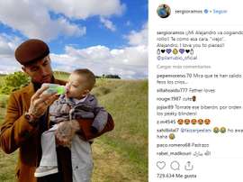 Ramos aprovechó el día de descanso para estar con su familia. Instagram/sergioramos