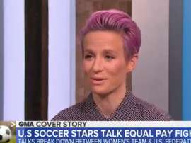 Rapinoe se mantiene firme en su lucha. Captura/ABC