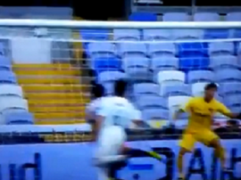 Zaldívar adelantó a Chivas. Captura/FOXSports