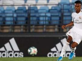Rodrygo iluminó a los suyos ante el Rayo Majadahonda. RealMadrid