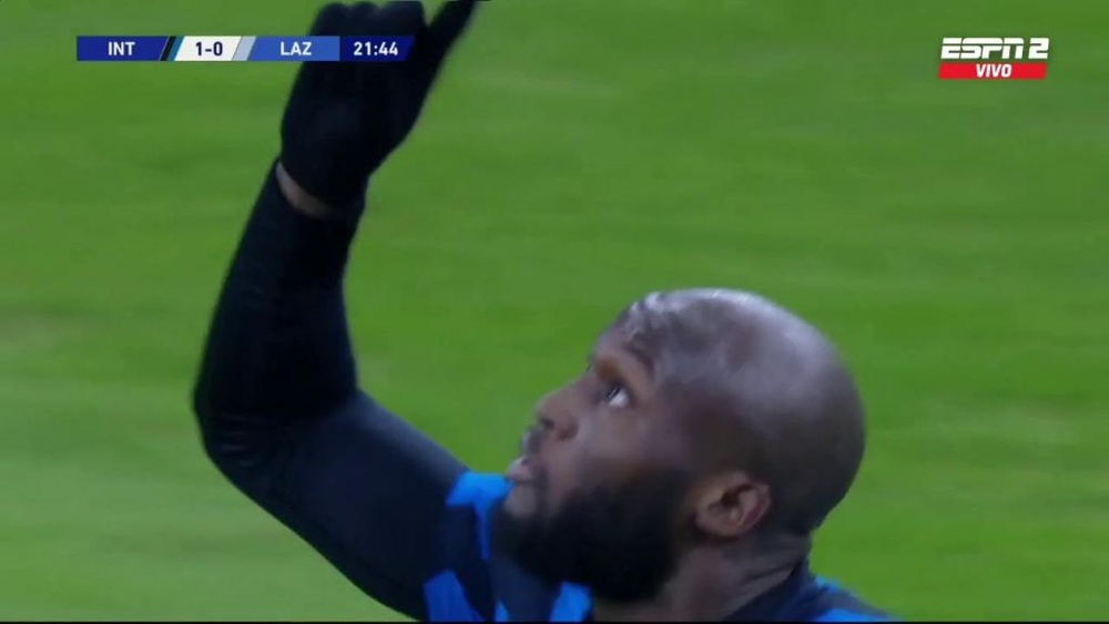 Lukaku porta in vantaggio l'Inter. ESPN