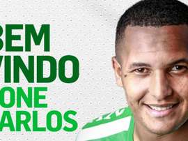 Rone Carlos ya es de Chapecoense. Twitter/ChapecoenseReal