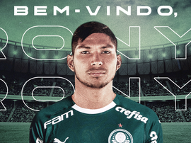 Rony ya es de Palmeiras. Twitter/Palmeiras
