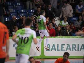 El Palma Futsal venció de forma contundente al Levante. Twitter/PalmaFutsal