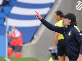 Rufete felicitó al equipo pese a la derrota. Twitter/RCDEspanyol