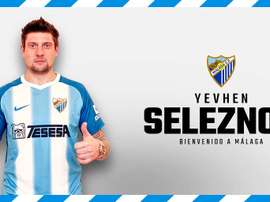 Seleznyov, nuevo jugador del Málaga. Twitter/MálagaCF