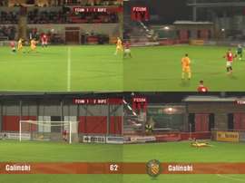 Stefan Galinski marcó uno de los goles del año. Twitter/Basfordutdfc