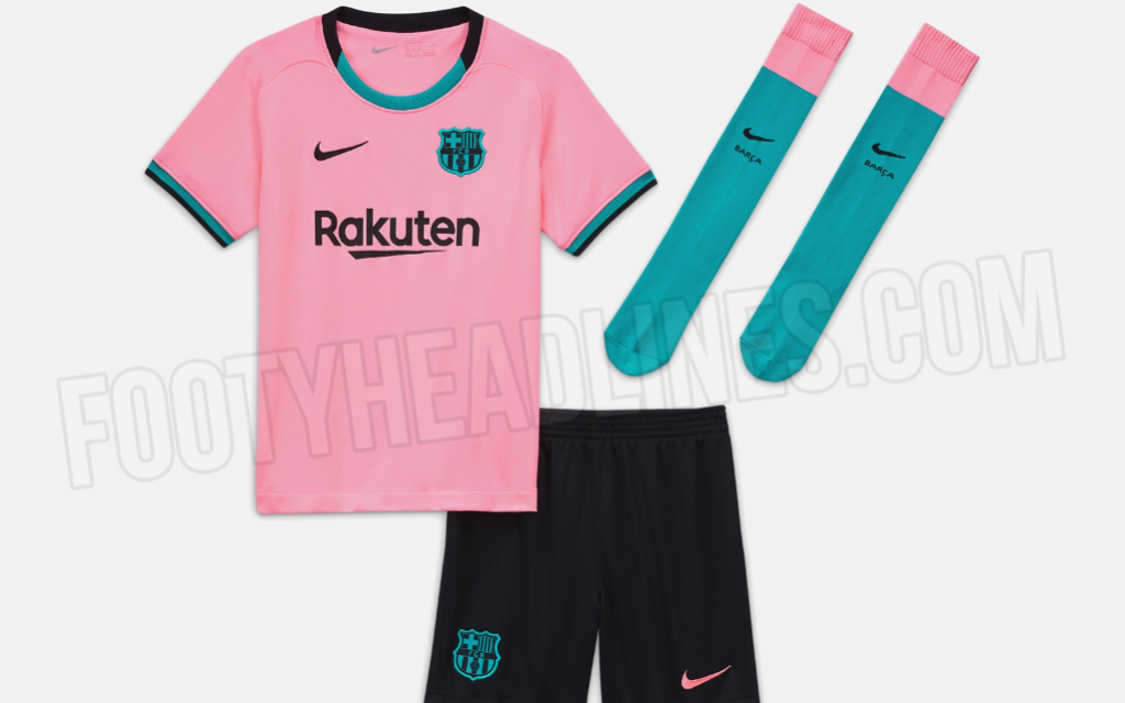 playera rosa del barcelona