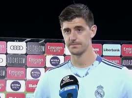La parodia con Courtois. Captura/MovistarLaLiga