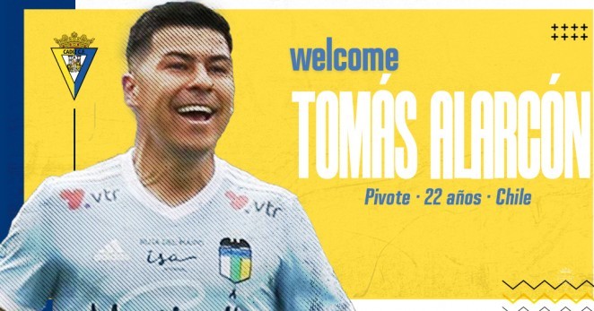 El Cádiz ficha a Tomás Alarcón, de O'Higgins, hasta 2025