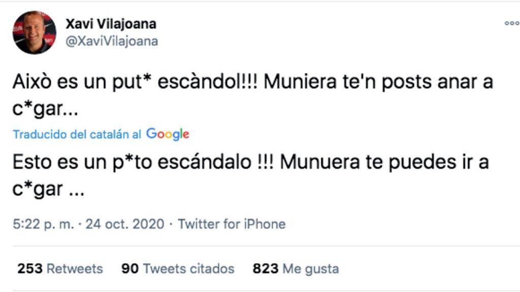 Un Directivo Del Barca Exploto Contra El Arbitro Es Un P To Escandalo