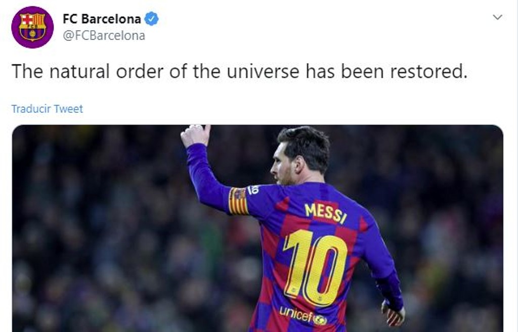 Messi Twitter