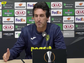 Emery analizó el Villarreal-Sivasspor. Captura/VillarrealCFTV