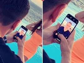 Szczesny troleó a su novia en vez de sacarle una fotografía. EsporteInterativo