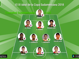 XI ideal de la CONMEBOL Sudamericana. BeSoccer