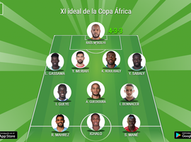El XI ideal de la Copa África 2019. BeSoccer