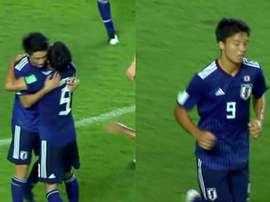 El japonés está brillando con su Selección. Capturas/TelemundoDeportes