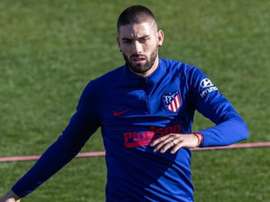Carrasco se ejercitó en el día de descanso de la plantilla rojiblanca. EFE